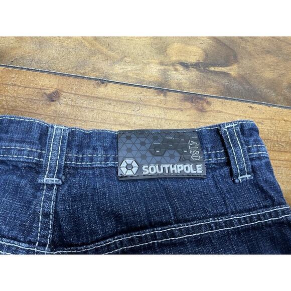 Vintage Y2K Boys South Pole Dark Wash Jeand Size 12 - Picture 7 of 10